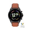 Men's Gen 6 Brown Leather Strap Smartwatch w/ Heart Rate
