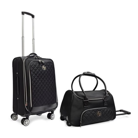 The Quilted Collection 2 Pc Luggage Set ChooseYourGift
