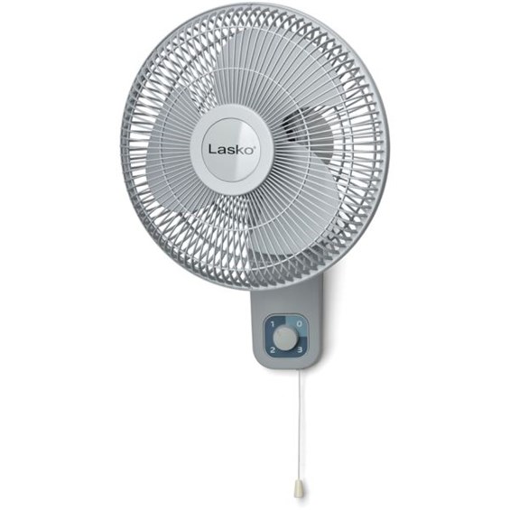 12" Oscillating WallMount Fan with AntiRust Grills ChooseYourGift