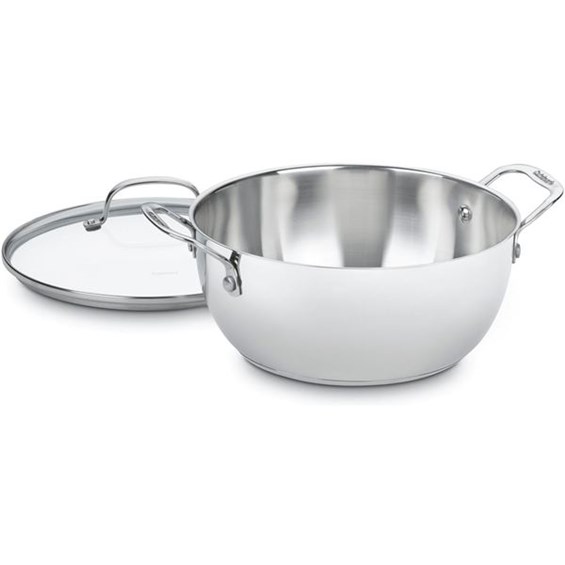 Classic Stainless 5.5 Qt. MultiPurpose Pot with Tempered Glass Cover