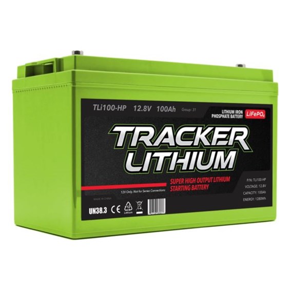 Tracker Lithium Super High Output Lithium Marine Starting Battery