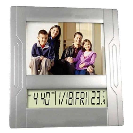 Picture Frame with Clock and Calendar ChooseYourGift