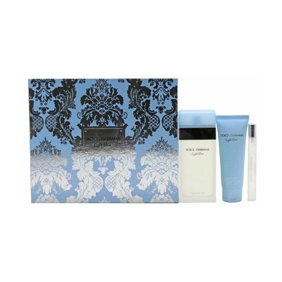 Ladies Light Blue Perfume Gift Set (3 Piece) ChooseYourGift
