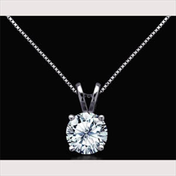 Diamond Dream Necklace .15 ct round brilliant diamond 14K White Gold