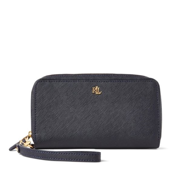 Saffiano Leather Tech Wallet in Navy | Choose-Your-Gift