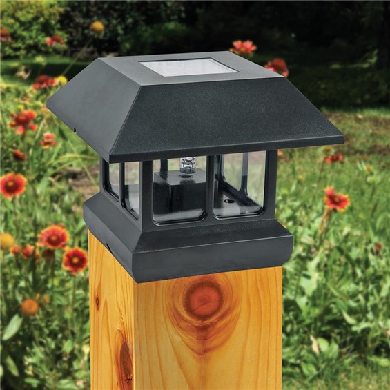 LanternStyle Solar Plastic Post Light 1 Lumen ChooseYourGift