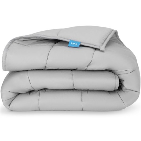 Full Size Weighted Blanket 15 Pound Light Grey ChooseYourGift
