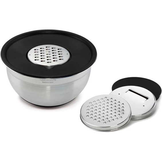 MultiPrep Bowl with Graters, Black ChooseYourGift