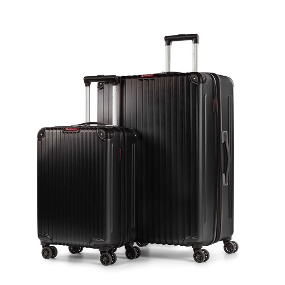 2 Pcs Hardside Luggage Abs, Black ChooseYourGift