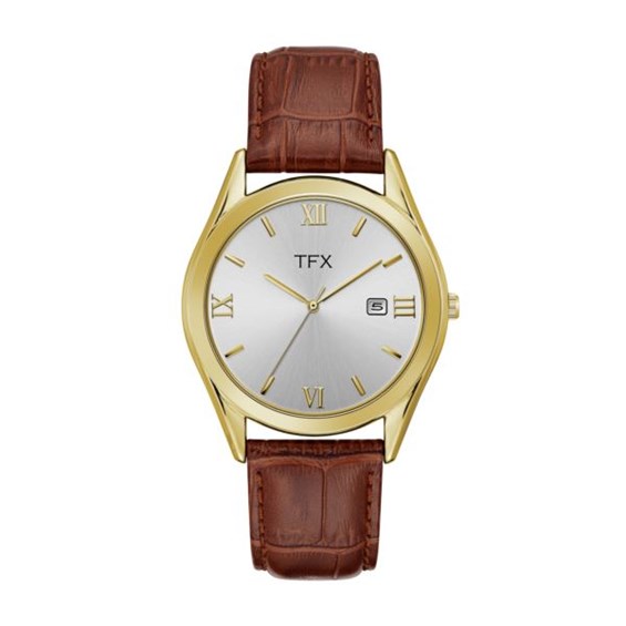 TFX Men's Brown Strap with Blue Dial Watch ChooseYourGift