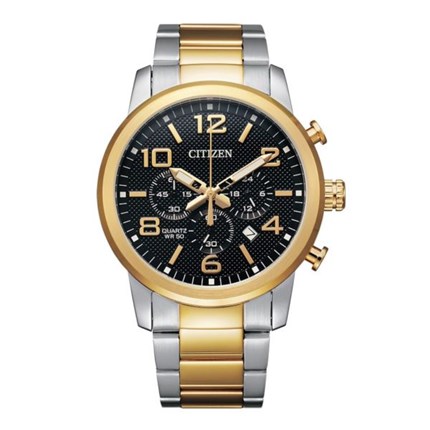 citizen quartz two tone watch