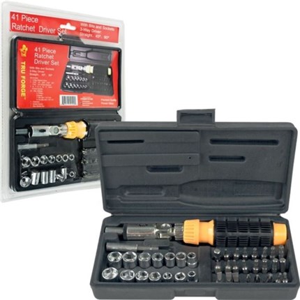 41 Pc. 3-Way Ratchet Driver Set | Choose-Your-Gift