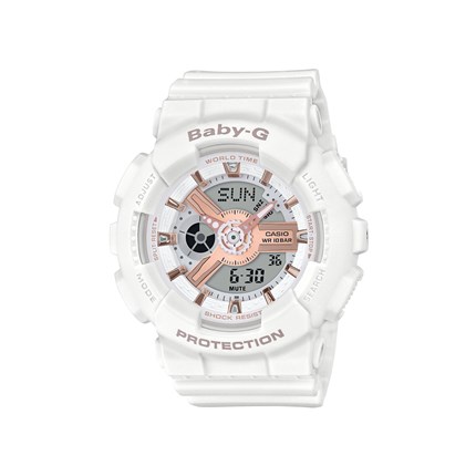 casio baby g white rose gold