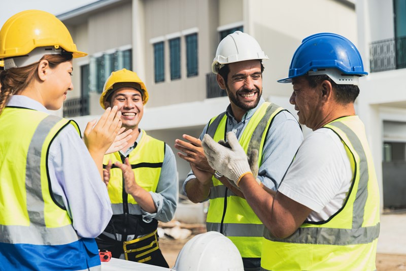 safety workers clapping